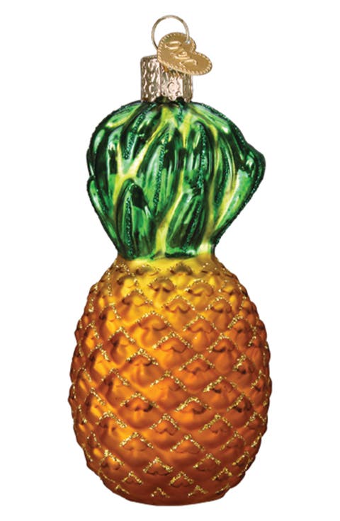 Pineapple Glass Ornament