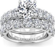 Bliss Diamond Certified 6ct Diamond Engagement Wedding Ring Set 14K Gold Lab Grown