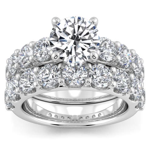 Bliss Diamond Certified 6ct Diamond Engagement Wedding Ring Set 14K Gold Lab Grown