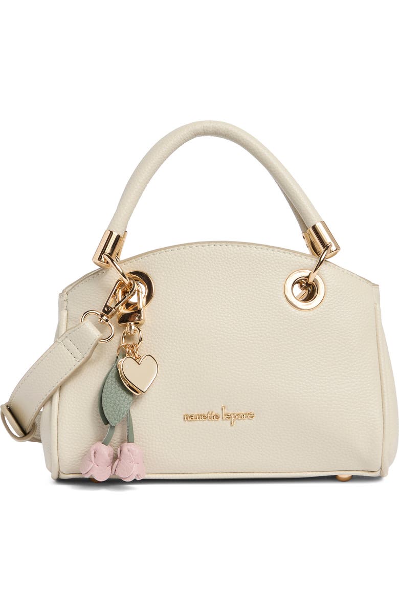 Nanette Lepore Josie Mini Convertible Satchel Bag, Main, color, Rice