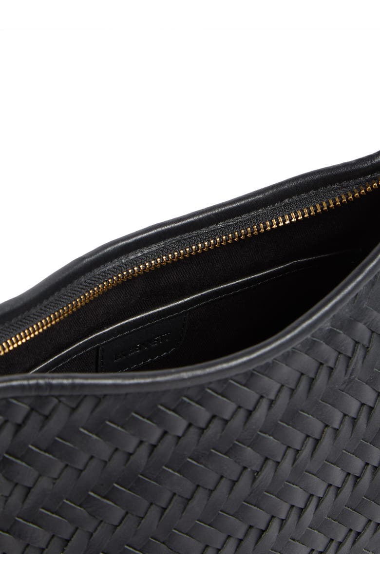 LK Bennett Harley Weave Crossbody Bag, Alternate, color, Black