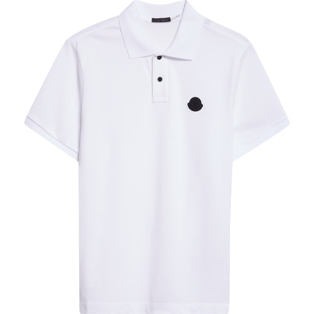 Moncler Classic Cotton Polo T-shirt In White