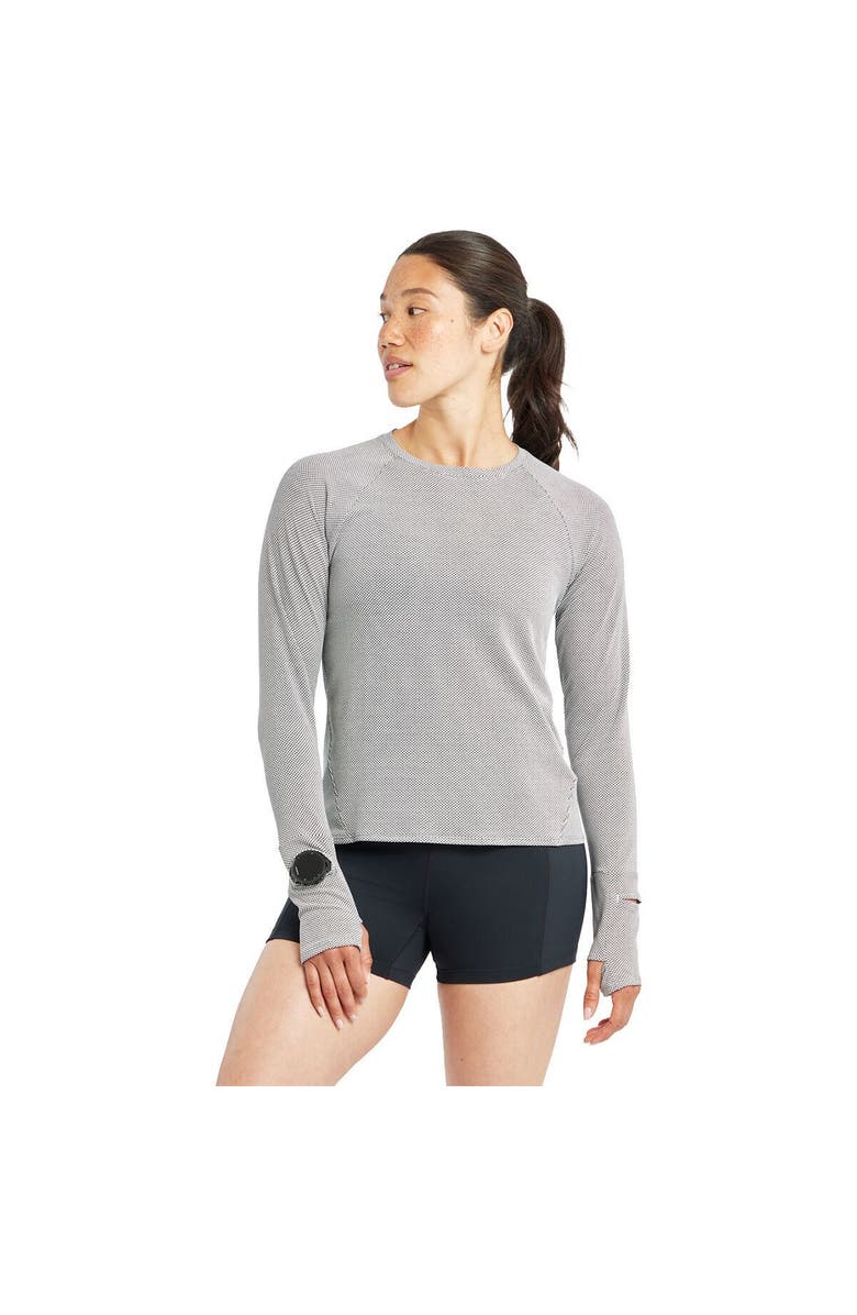 Oiselle Flyout Long-Sleeve Shirt - Women's, Main, color, Black/White