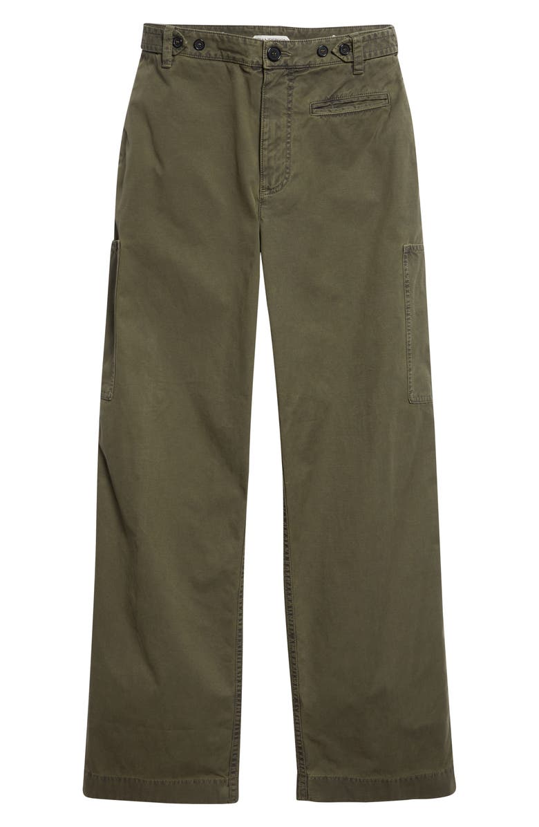 JW Anderson Cotton Straight Leg Cargo Pants, Main, color, Khaki