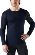 Smartwool Intraknit™ Thermal Merino Base Layer Colorblock Crewneck Long Sleeve Shirt