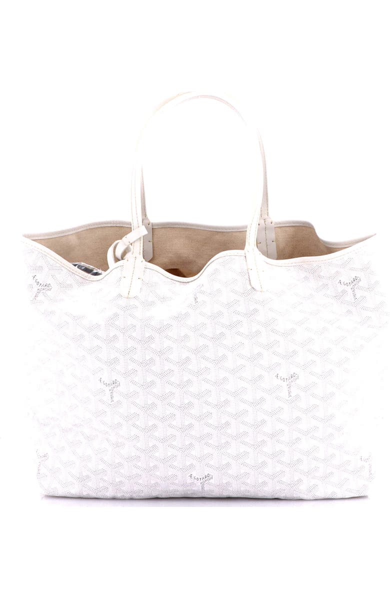 Pre-Owned Goyard Saint Louis Tote Coated Canvas PM, Alternate, color, White