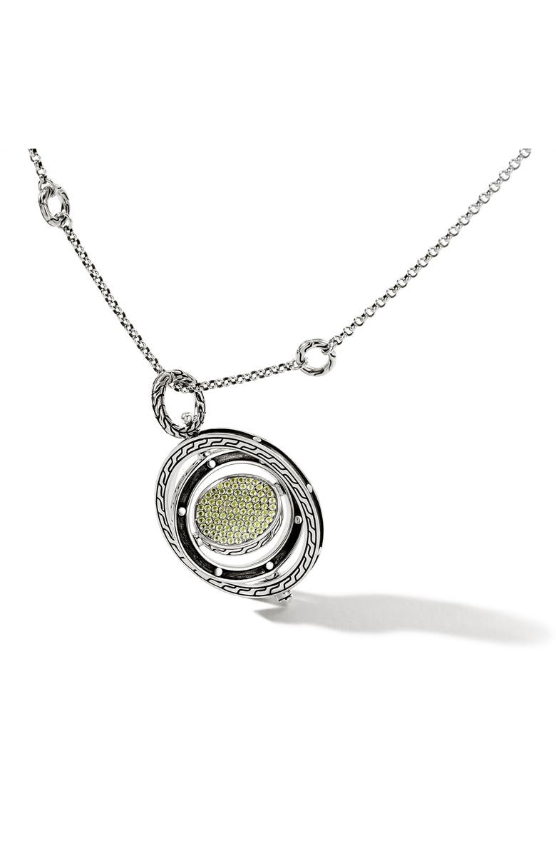 John Hardy Moon Door Peridot Pendant Necklace, Alternate, color,