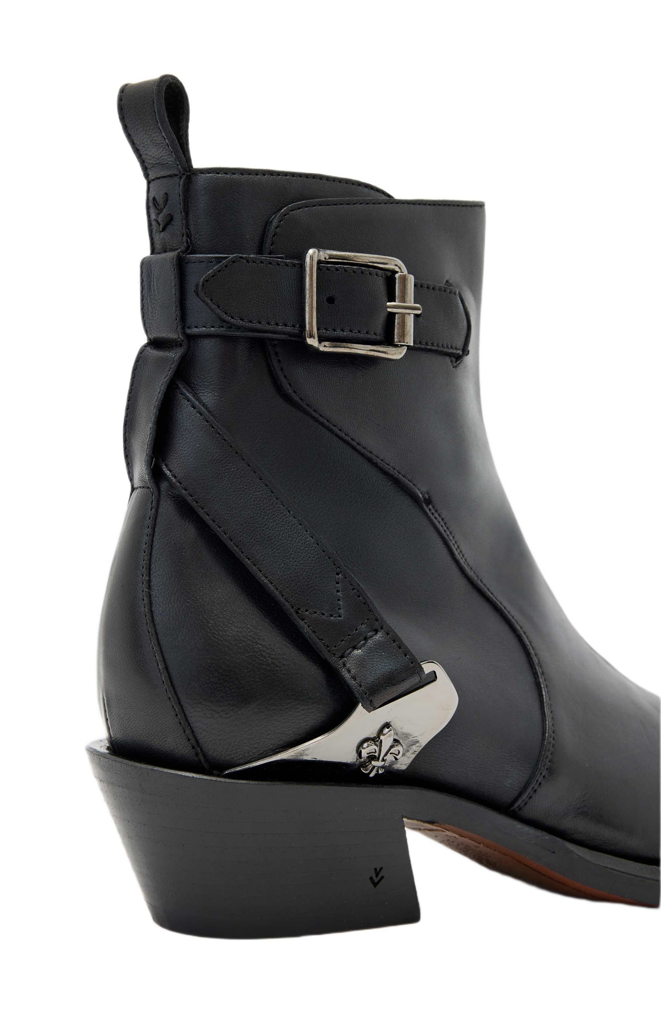 John Varvatos Crosby Saddle Jodhpur Boot, Alternate, color, Black