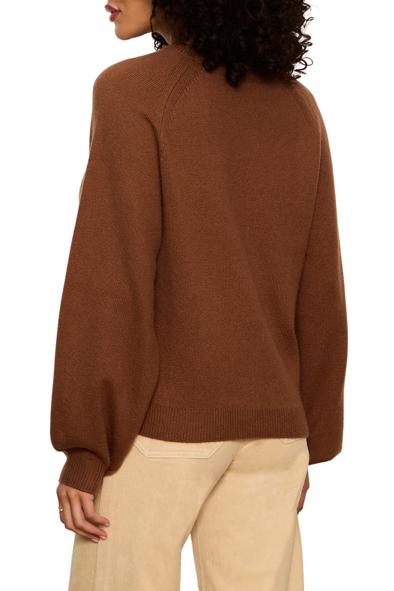 Raglan Sleeve Sweater, Alternate, color, COCOA POWDER BROWN
