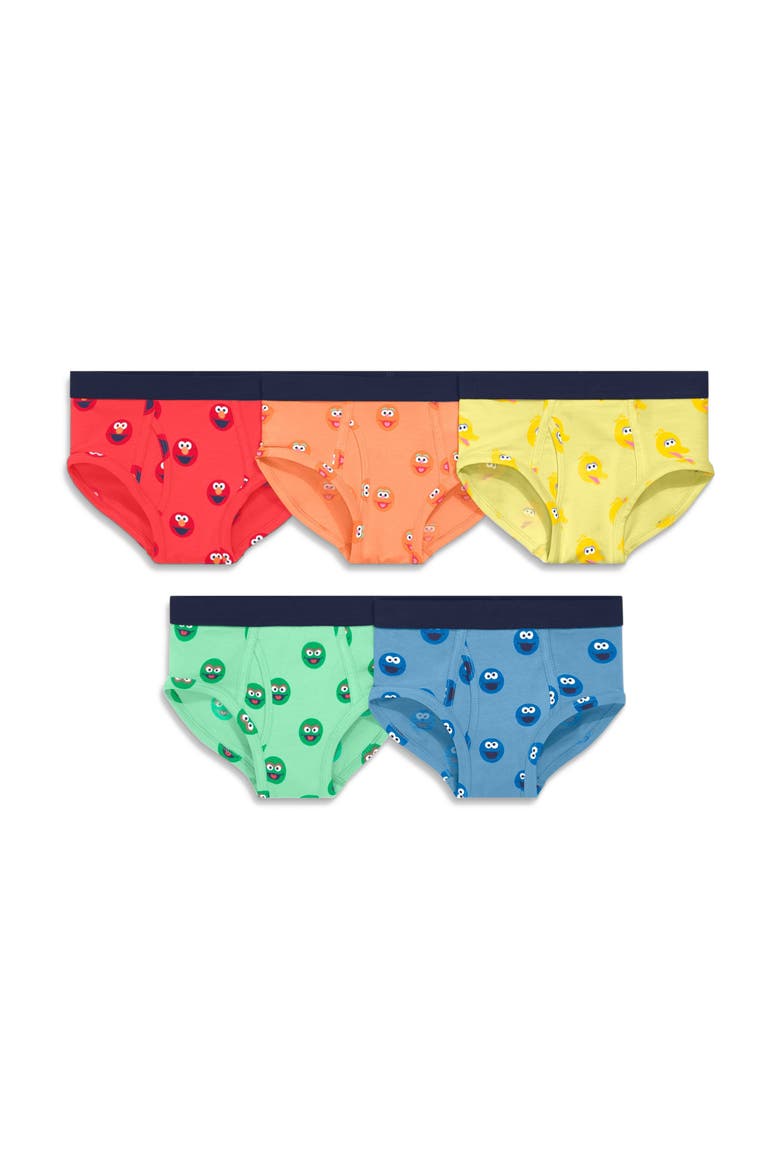 Kids Sesame Street Brief 5-Pack, Main, color, Rainbow Sesame Street Friends