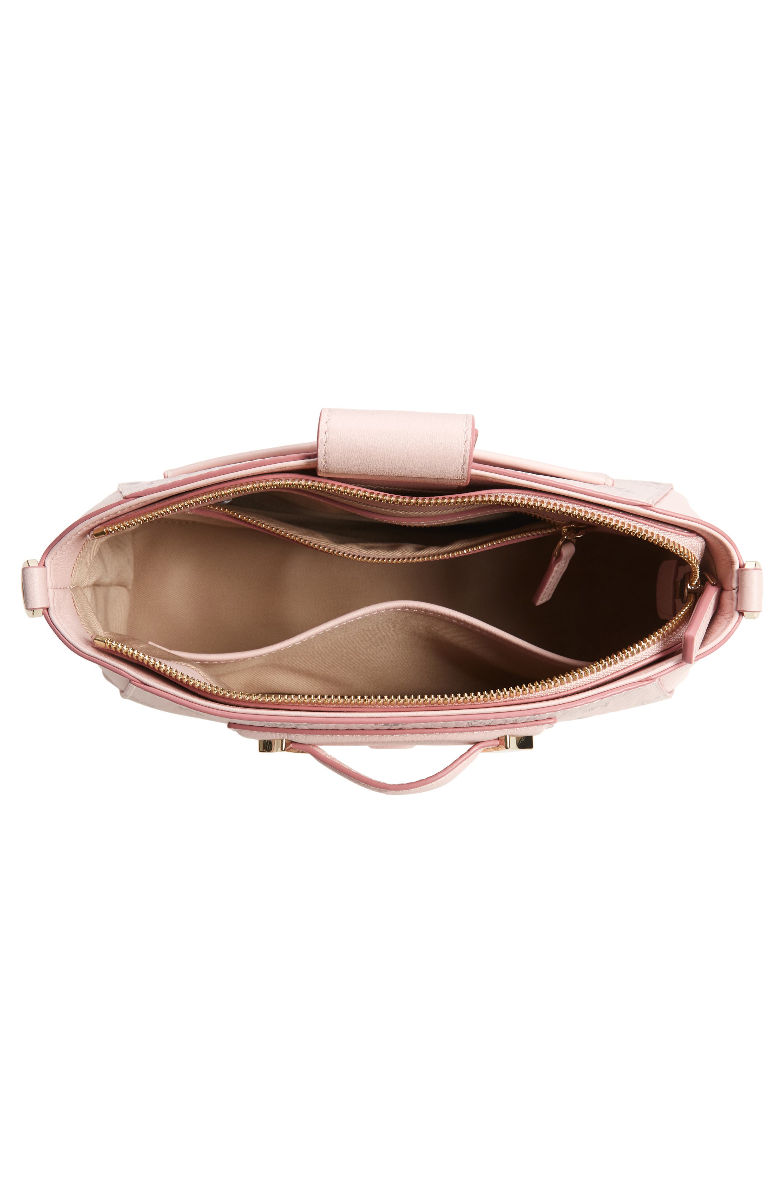 Essential Visetos Coated Canvas Crossbody Bag, Alternate, color, POWDER PINK