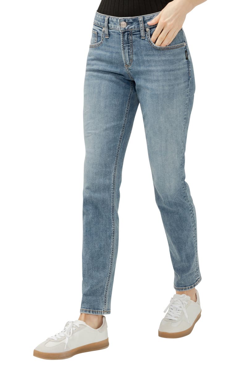 Silver Jeans Co. Mid Rise Boyfriend Jeans, Alternate, color, Hart