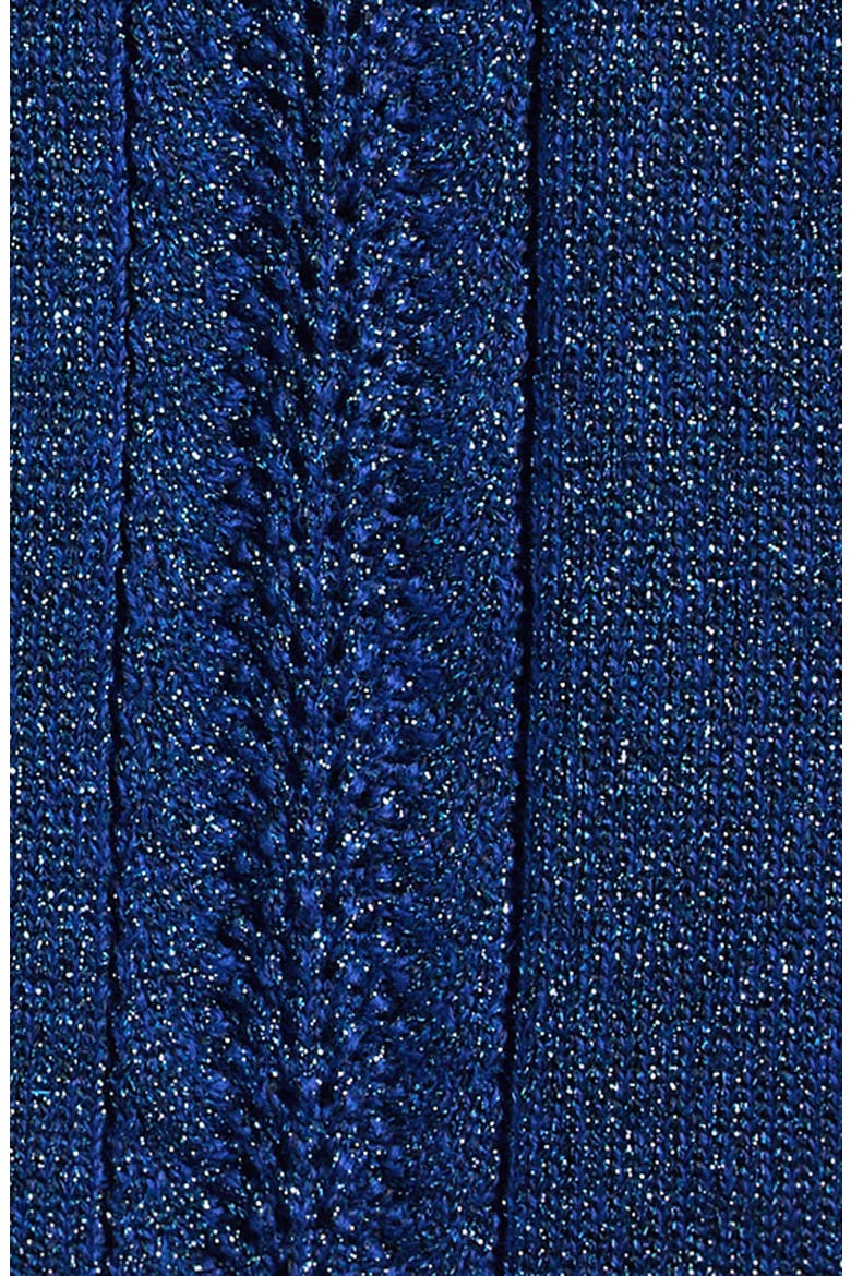 Kids' Sparkle Frill Neck Cardigan, Alternate, color, NAVY MULTI SPARKLE