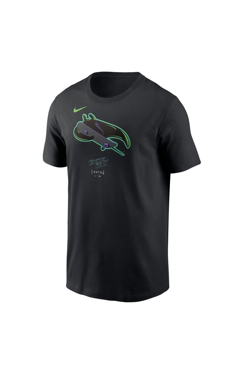 Nike Men's Nike Black Tampa Bay Rays City Connect Large Logo T-Shirt, Alternate, color,
