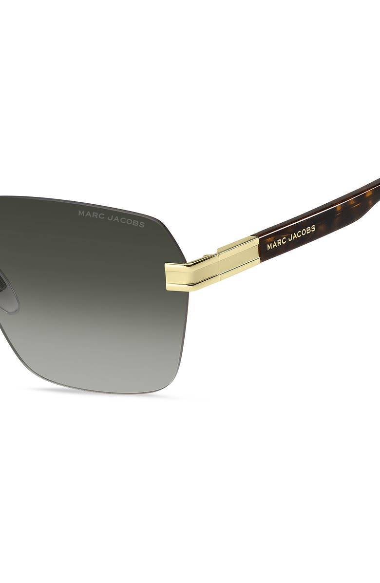 Marc Jacobs 61mm Gradient Rectangular Sunglasses, Alternate, color,