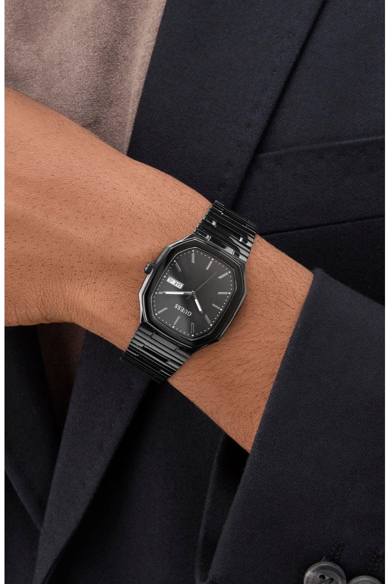 Coffee Date Bracelet Watch, 35mm, Alternate, color, BLACK