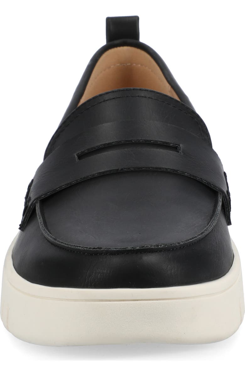 Journee Collection Tayla Penny Loafer - Wide Width Available, Alternate, color, Black
