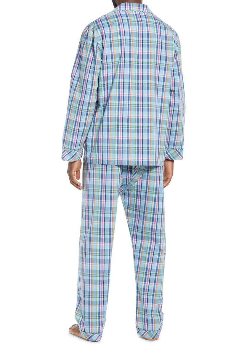 Men's Rosy Outlook Pajamas, Alternate, color, TURQUOISE
