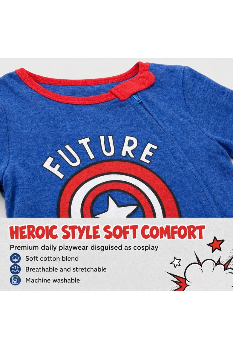 Avengers 3-pack Footed Sleep N' Play (baby), Alternate, color, Marvel Comics Multi