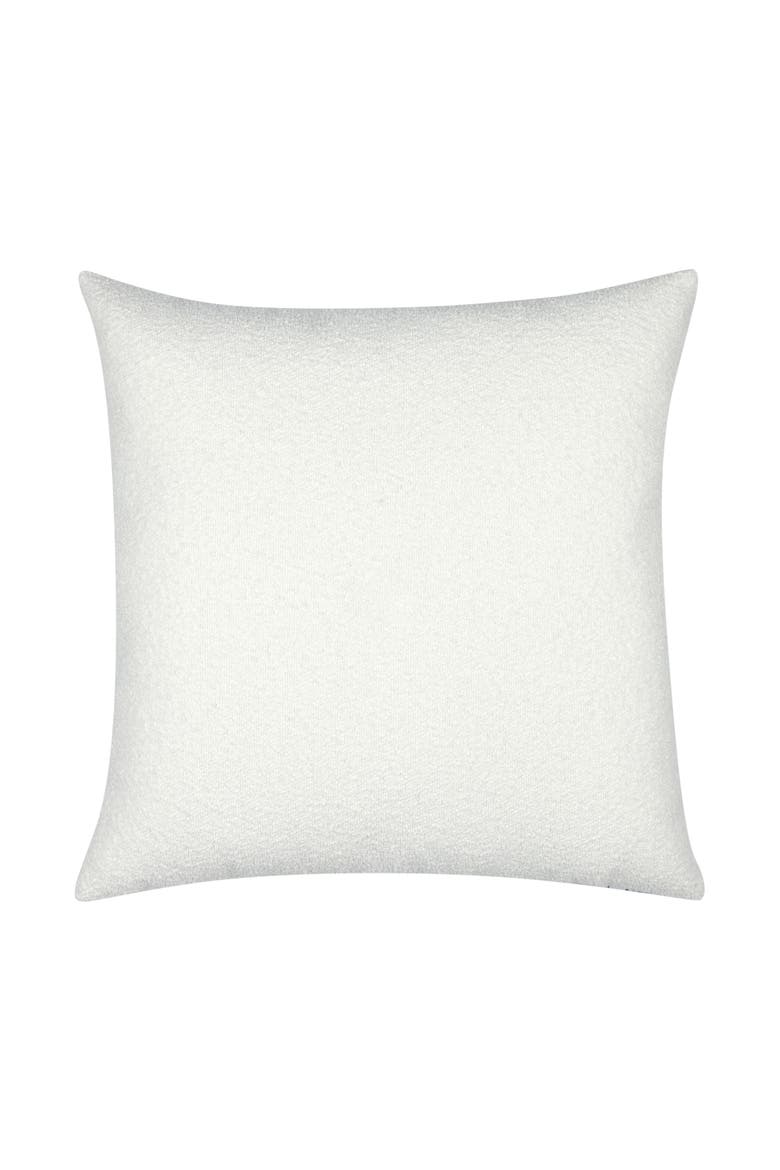 Resonate Hand Applique Velvet & Boucle Indoor & Outdoor Woven Accent Pillow, Alternate, color, Indigo