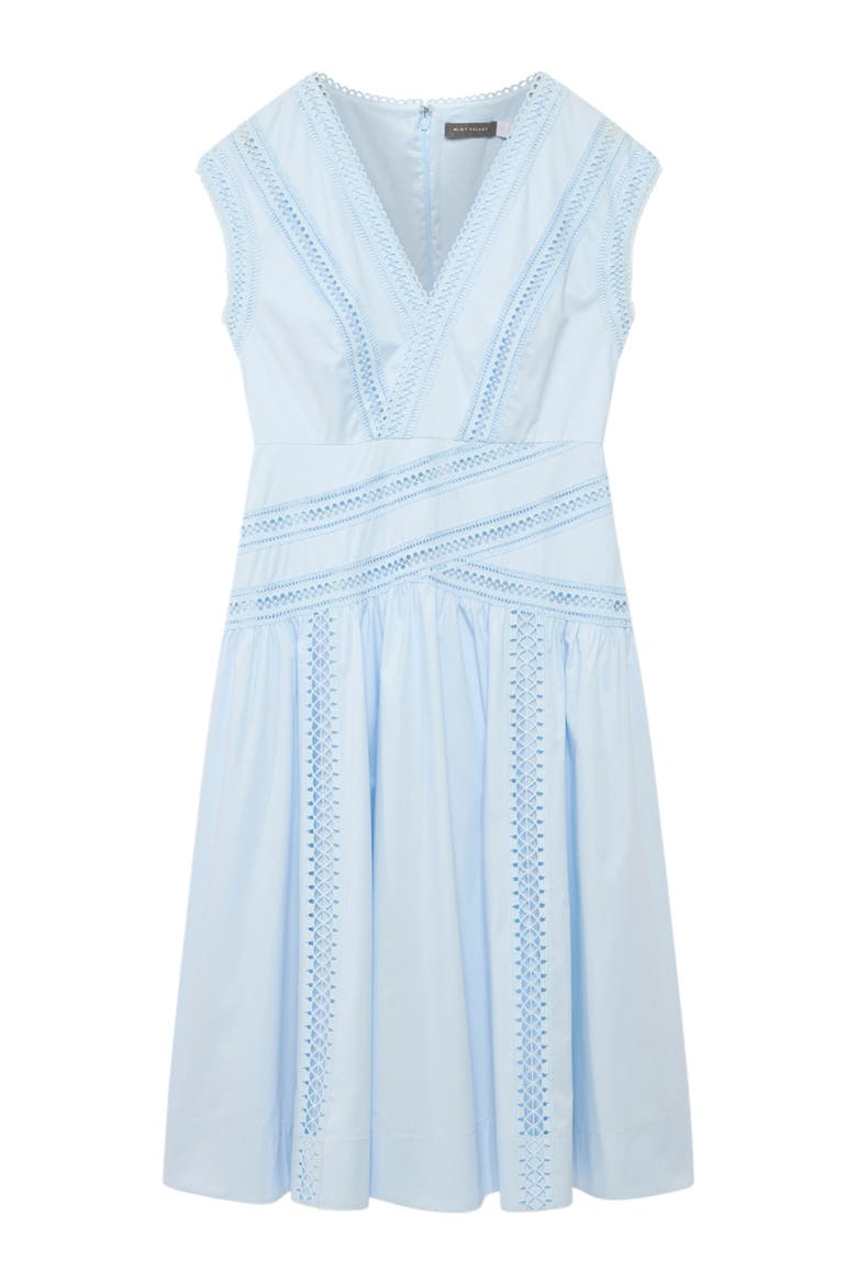 Trim Detail Extreme Midi Dress, Alternate, color, Blue