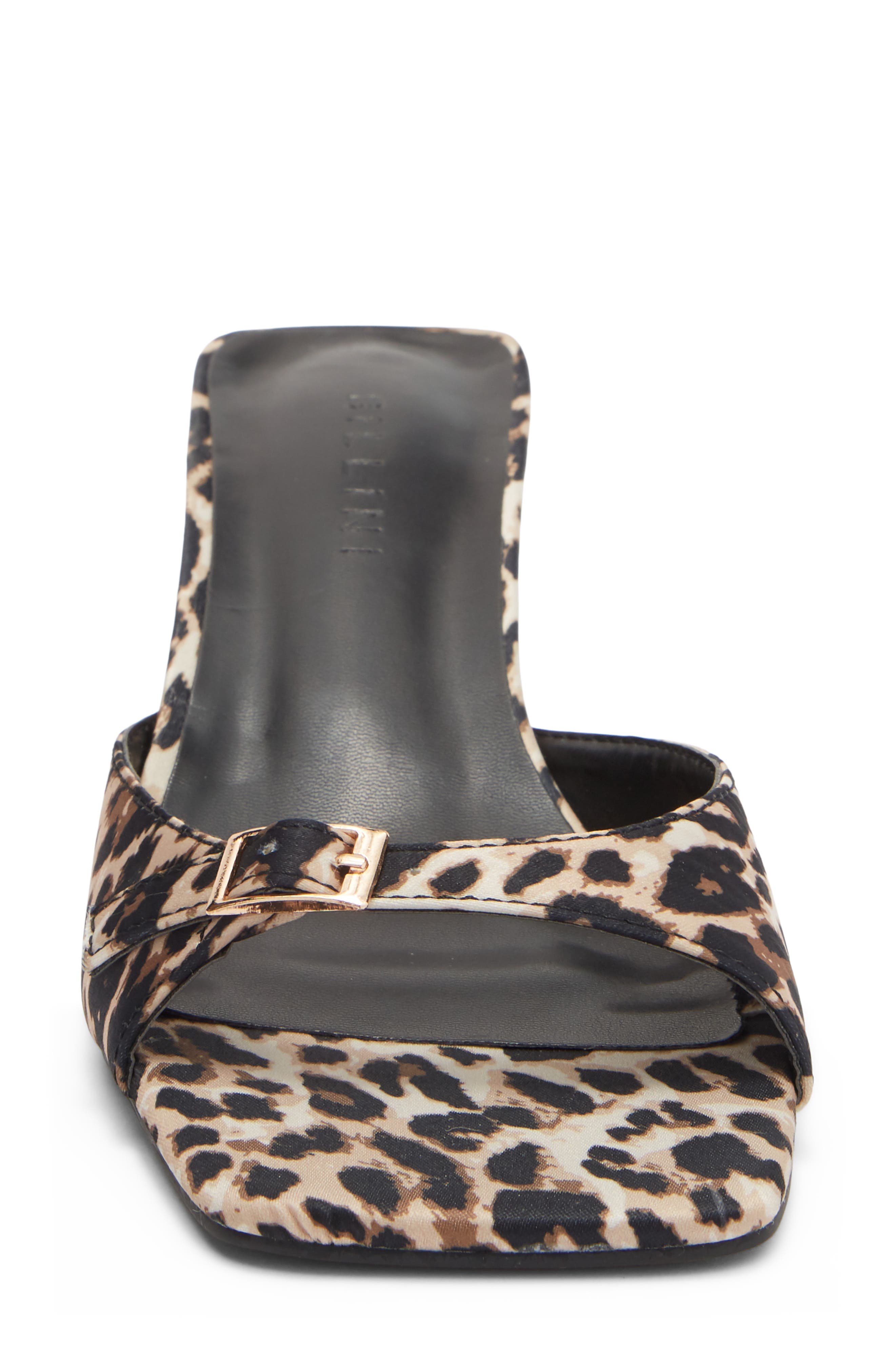 Billini Tilden Heel Sandal, Alternate, color, Leopard Satin