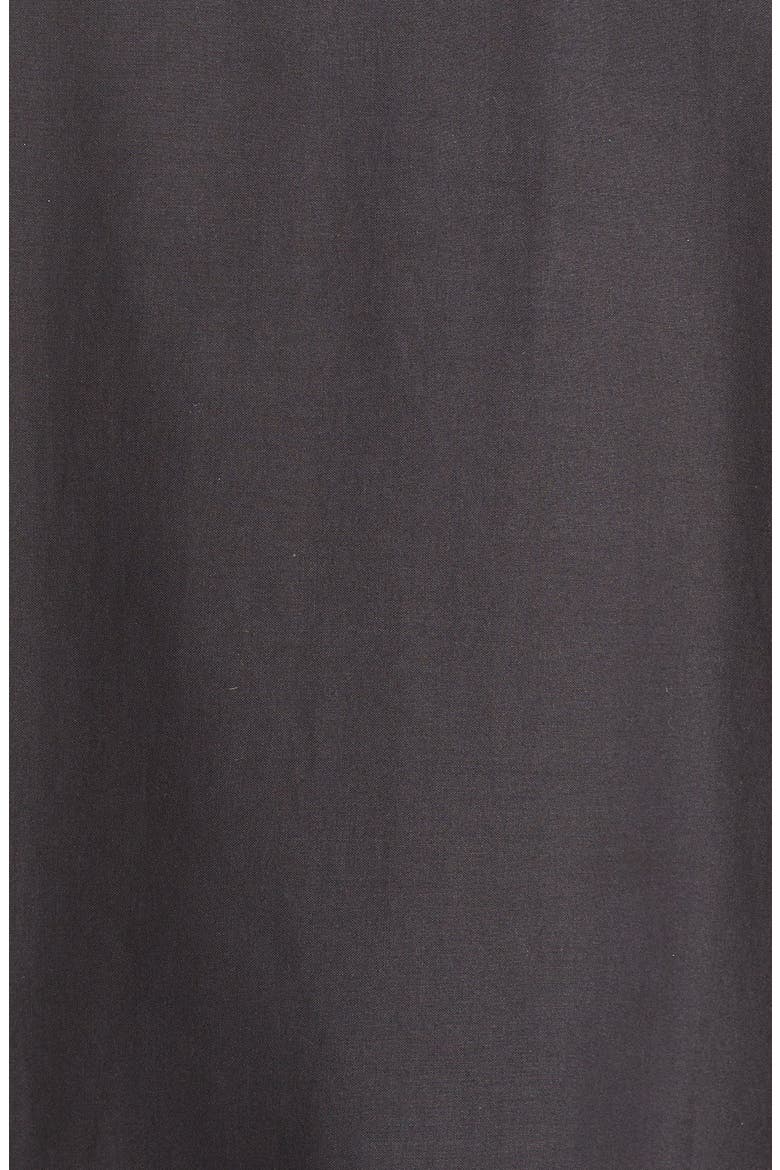 Embroidered Hem Cotton Shift Dress (Nordstrom Exclusive), Alternate, color, BLACK
