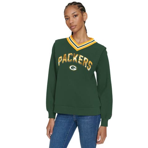 【HUECLOSET】Sporty string v-neck nylon sweatshirt R4357 Women's V-Neck Sweatshirts & Hoodies | Nordstrom