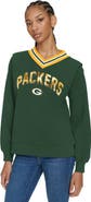 Tommy Hilfiger Women's Tommy Hilfiger Green Green Bay Packers Alice V-Neck Pullover Sweatshirt