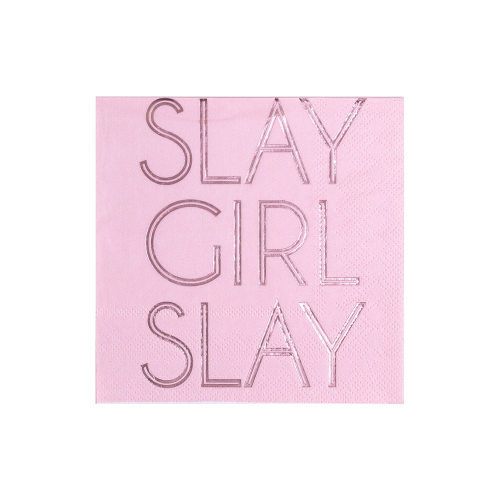 Jollity & Co "Slay Girl Slay" Cocktail Napkins in Assorted Pre-Pack 