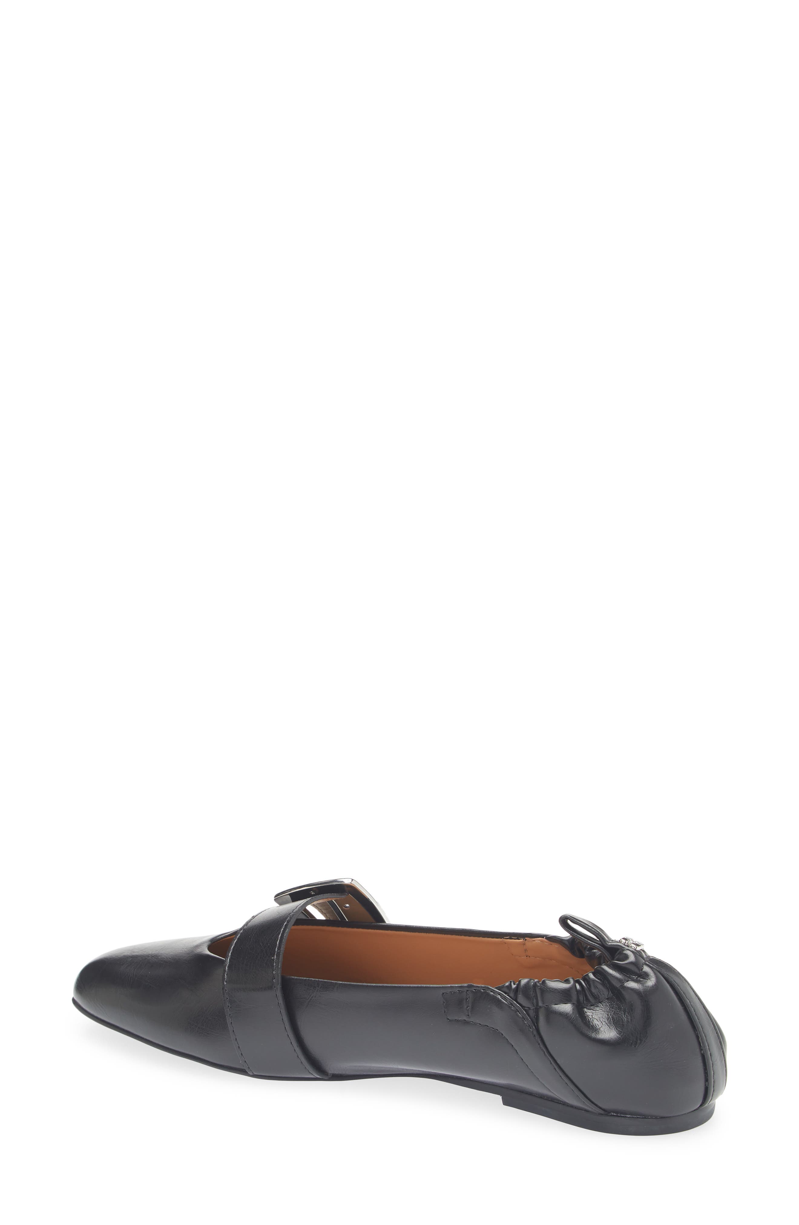 Ganni Mary Jane Ballet Flat, Alternate, color, Black