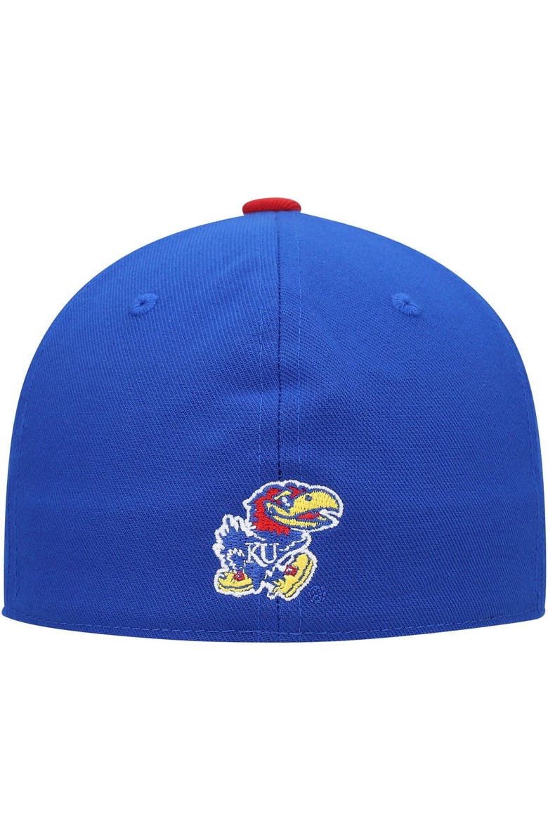 adidas Men's adidas Royal Kansas Jayhawks On-Field Baseball Fitted Hat, Alternate, color, 
