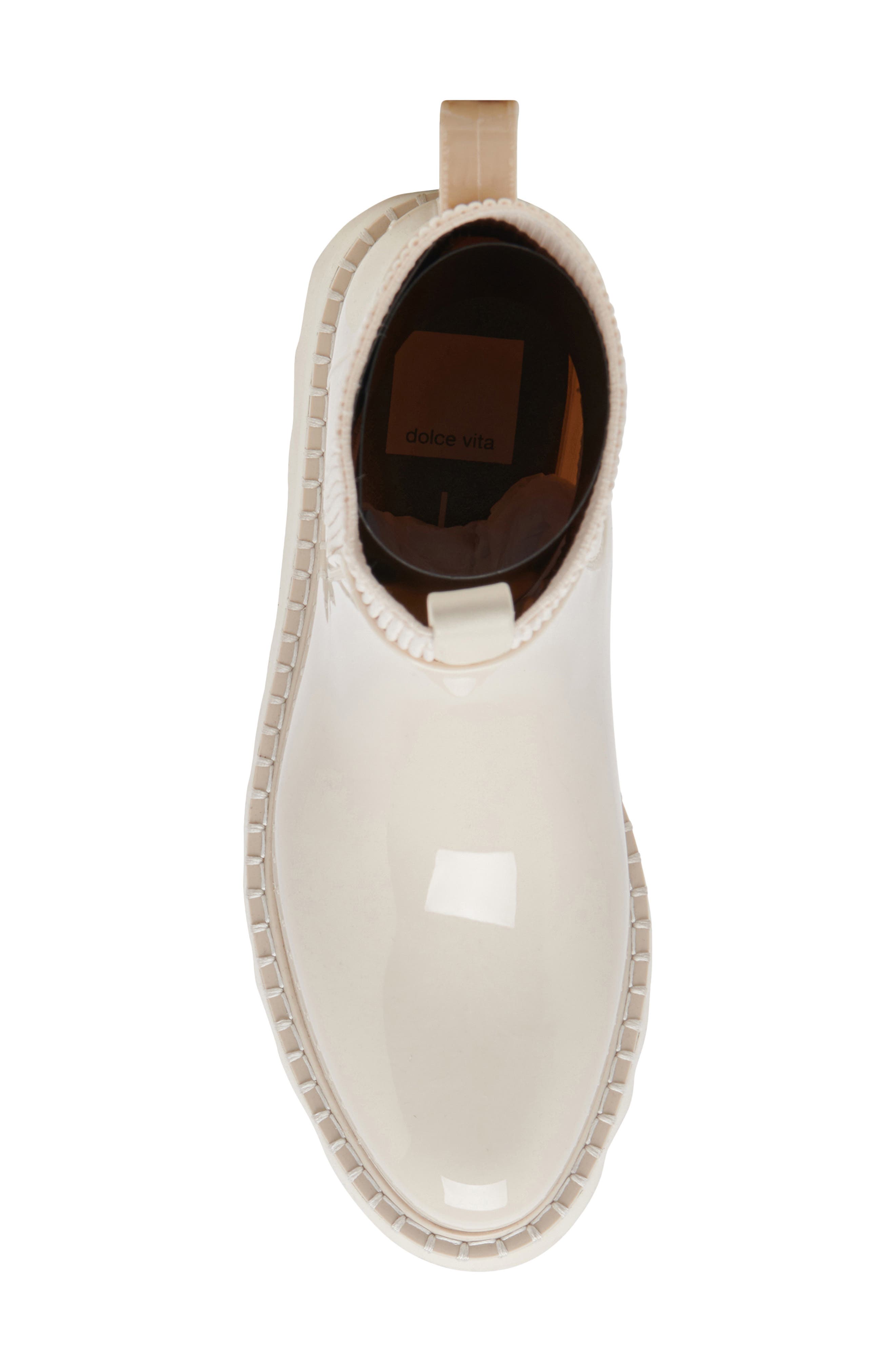 Dolce Vita Tropic H2O Waterproof Platform Bootie, Alternate, color, Ivory Patent Stella H2o