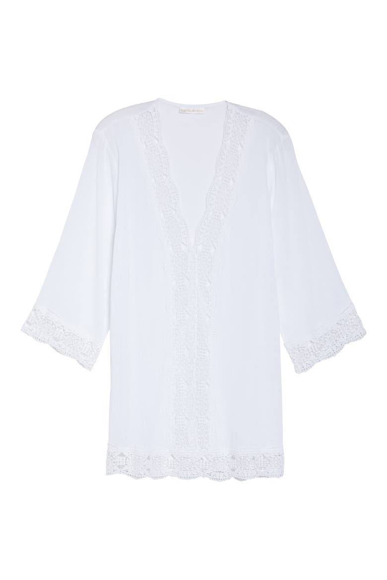 Island Fare Cover-Up Tunic, Alternate, color, WHITE