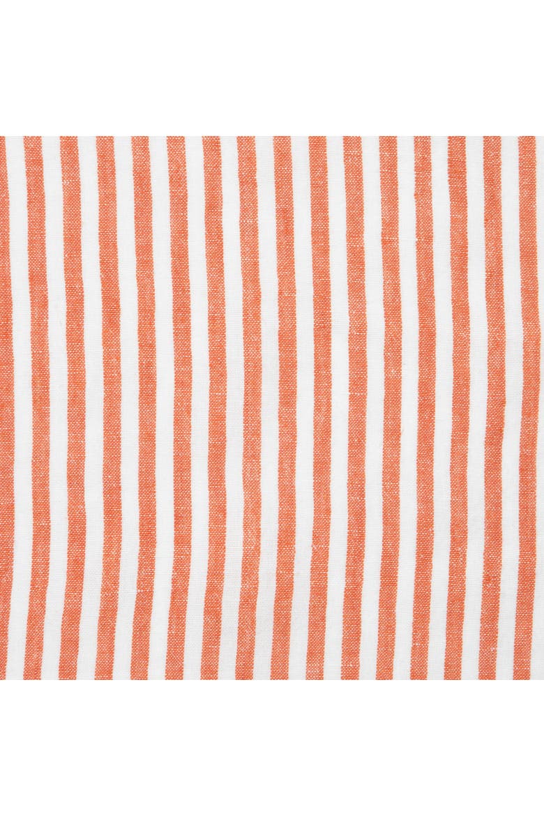 Ticking Stripe Napkins - Set of 4, Alternate, color, Clementine 20" x 20"