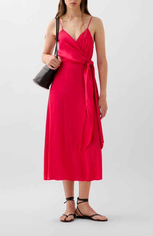 Scalpers Slip Knot Dress In Red