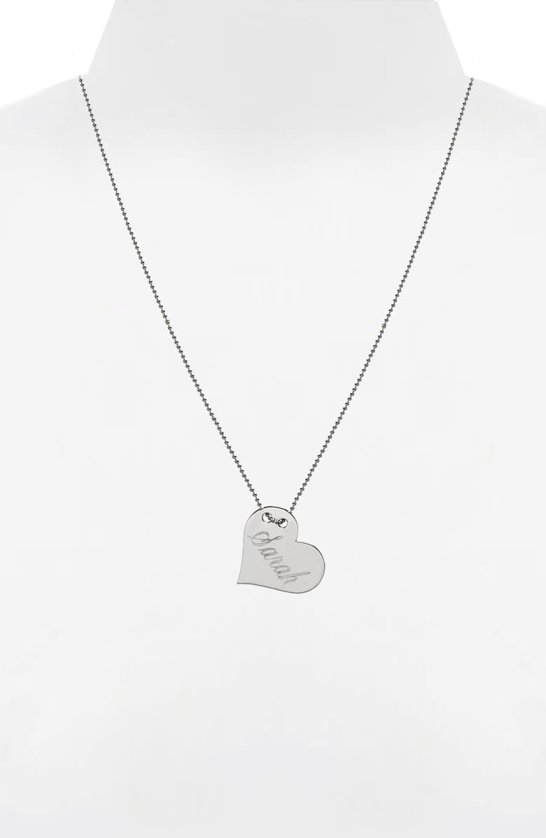 Jane Basch Designs Personalized Heart Pendant Necklace, Alternate, color, 