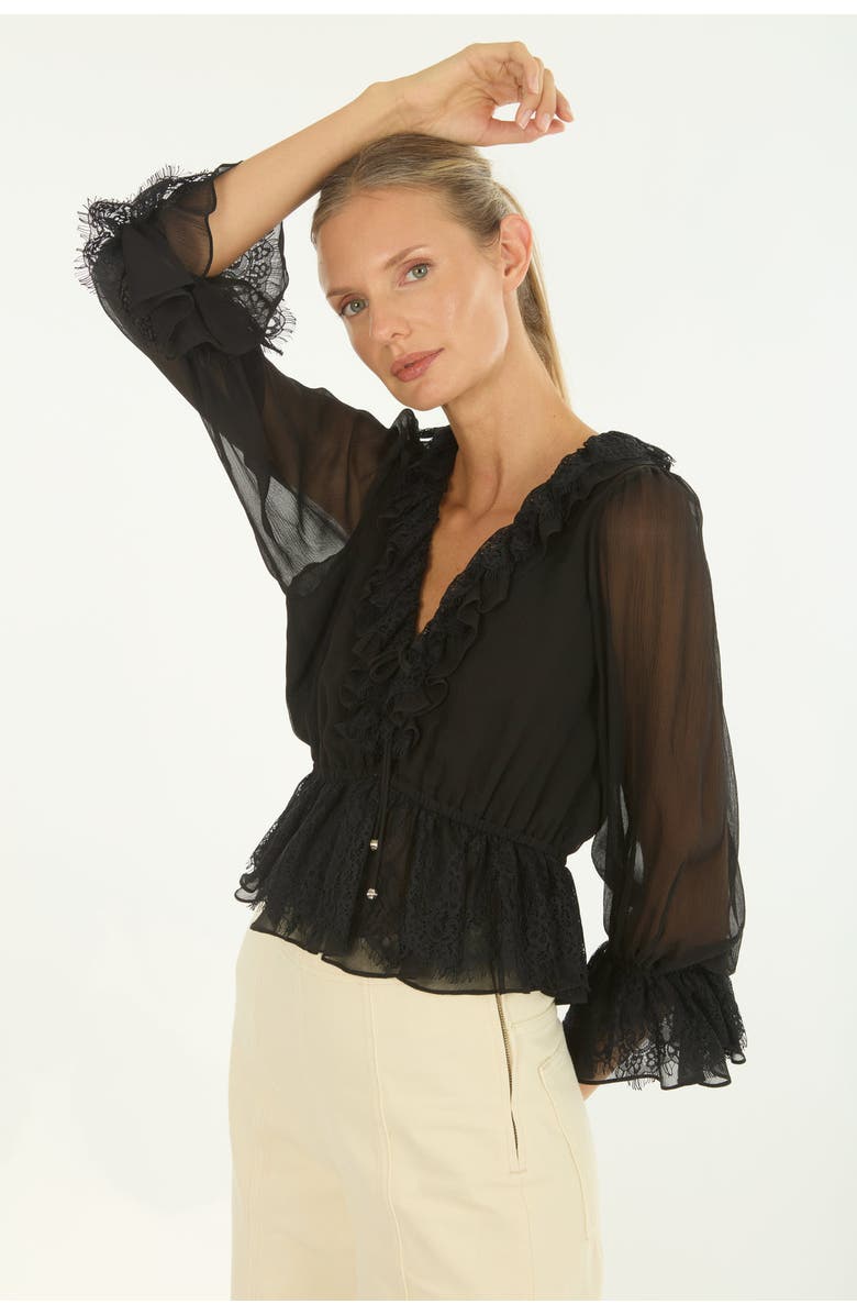 SECRET MISSION Milana Top, Alternate, color, Black