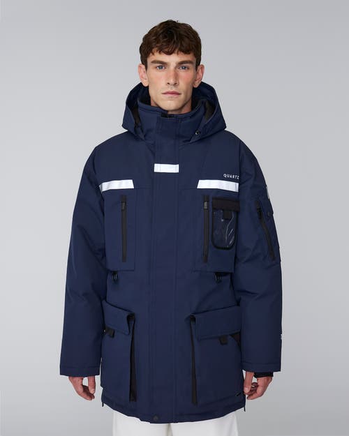 Quartz Co. Vostok 3.0 | Hooded Down Expedition Jacket In True Navy