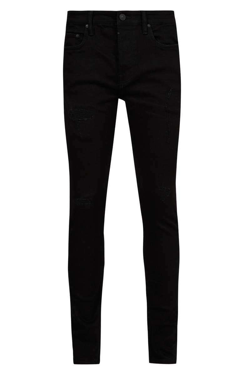 AllSaints Damaged Cigarette Skinny Jeans, Alternate, color, 
