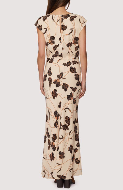 Lost + Wander Echoes Of Romance Floral Maxi Dress In Neutral
