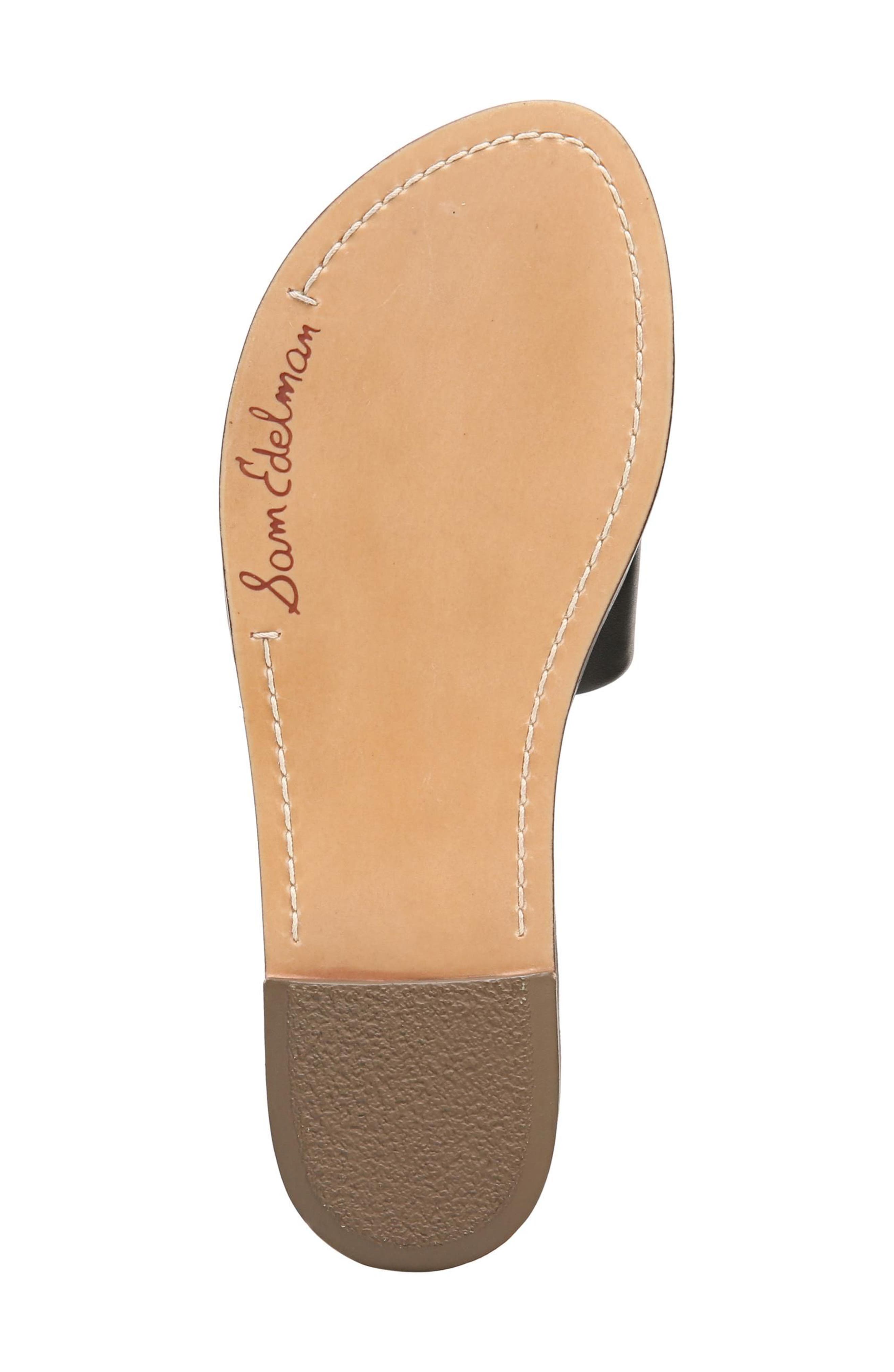 Gio Slide Sandal, Alternate, color, BLACK LEATHER