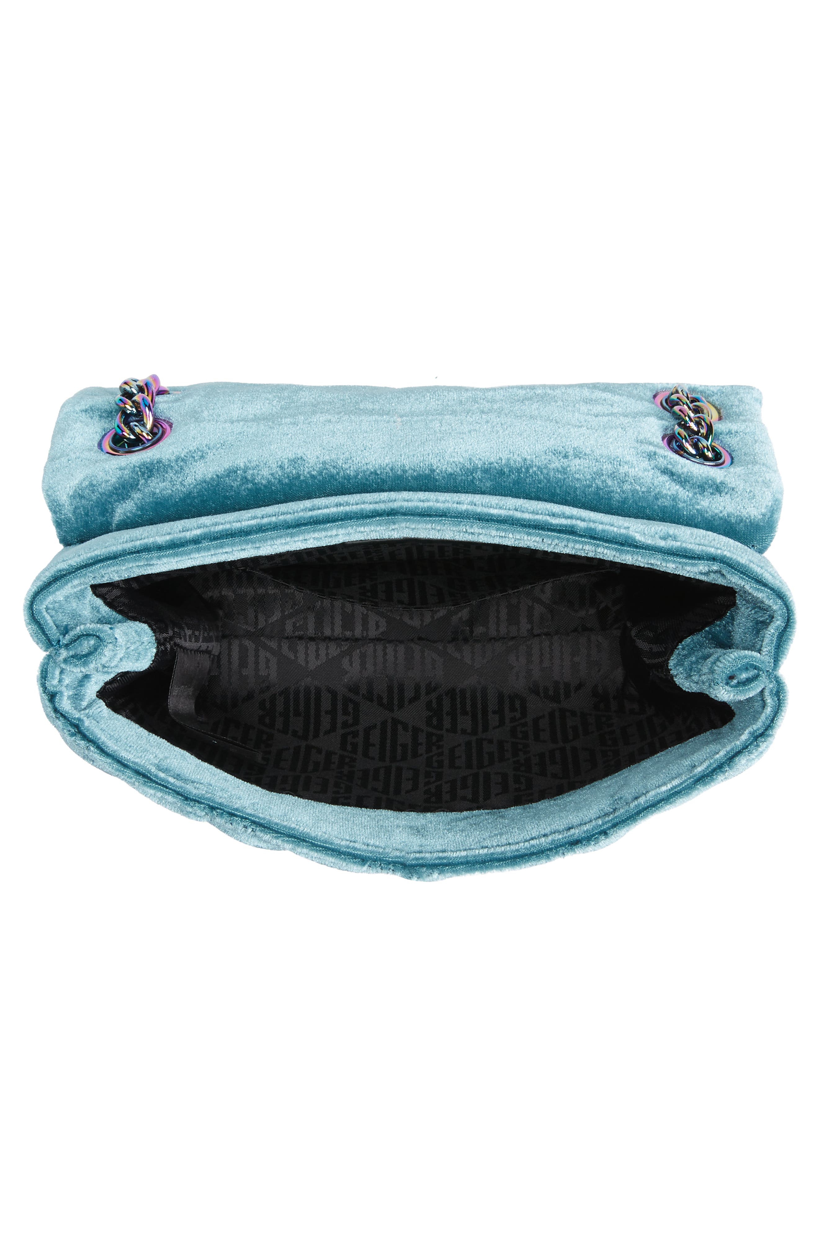 Kurt Geiger London Mini Kensington Velvet Crossbody Bag, Alternate, color, 