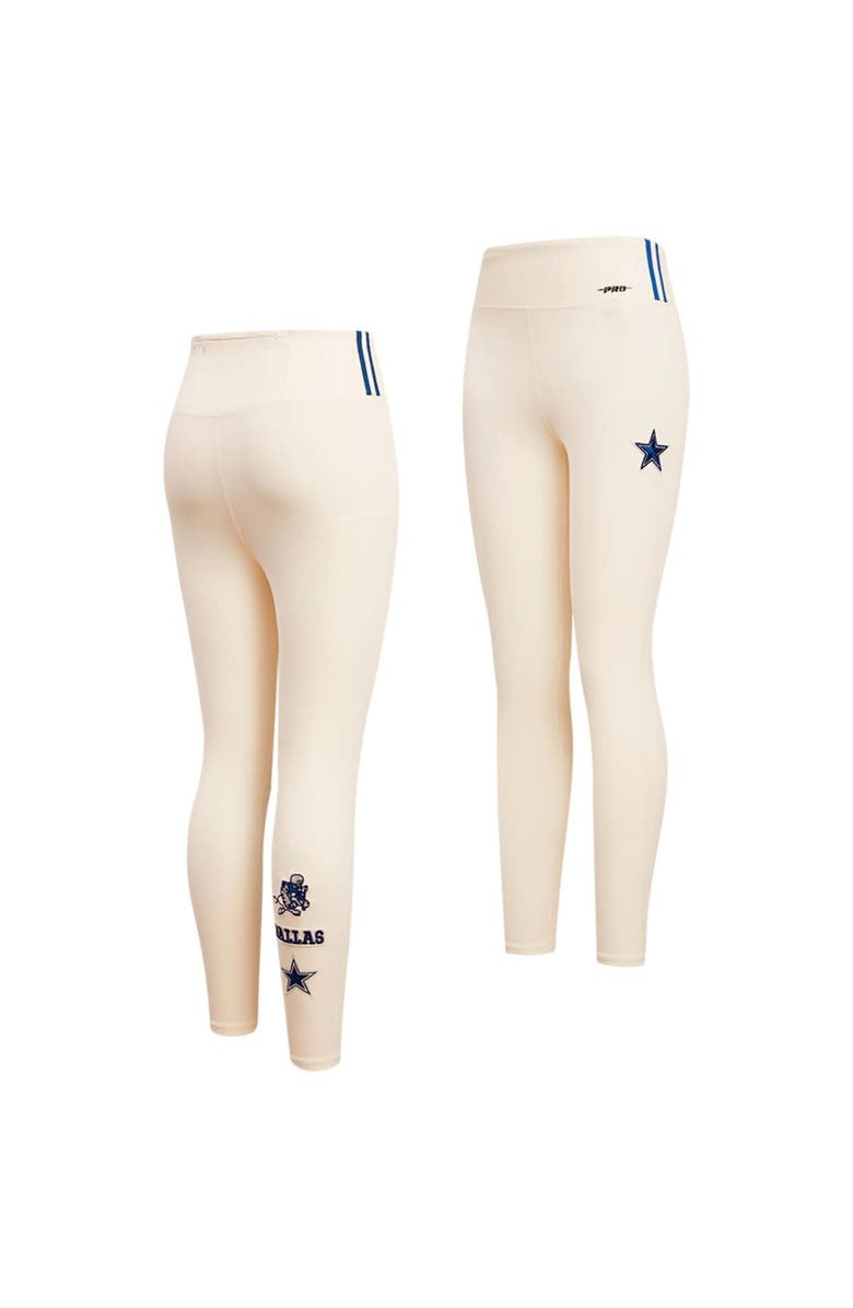 PRO STANDARD Women's Pro Standard Cream Dallas Cowboys Retro Classic Jersey Leggings, Main, color,