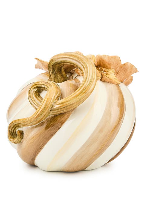 Mocha Swirl Twisted Stem Pumpkin