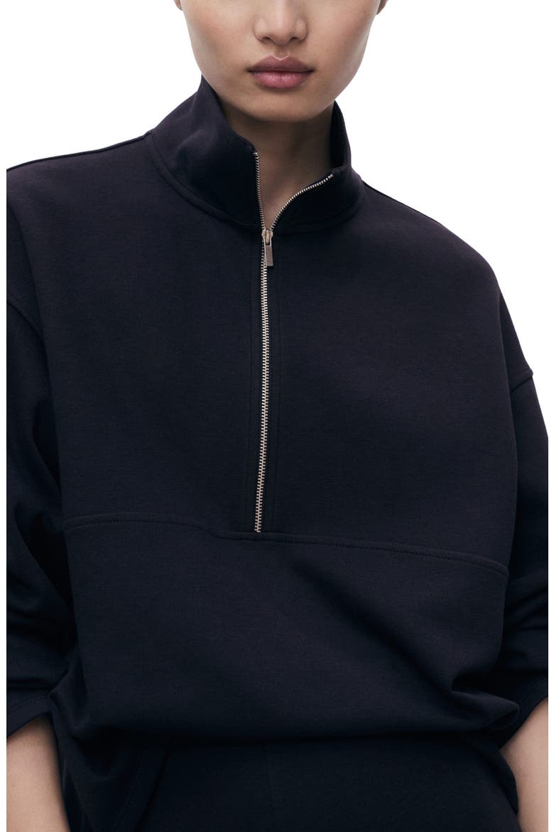Half Zip Sweatshirt, Main, color, NAVY
