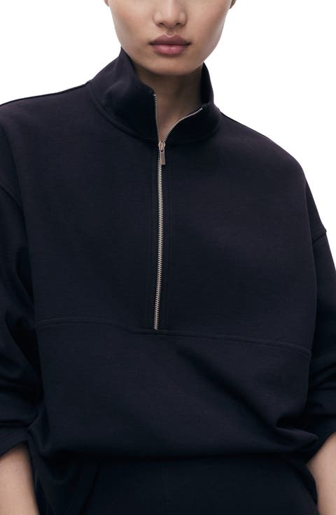 Half Zip Sweatshirt (Regular & Plus)
