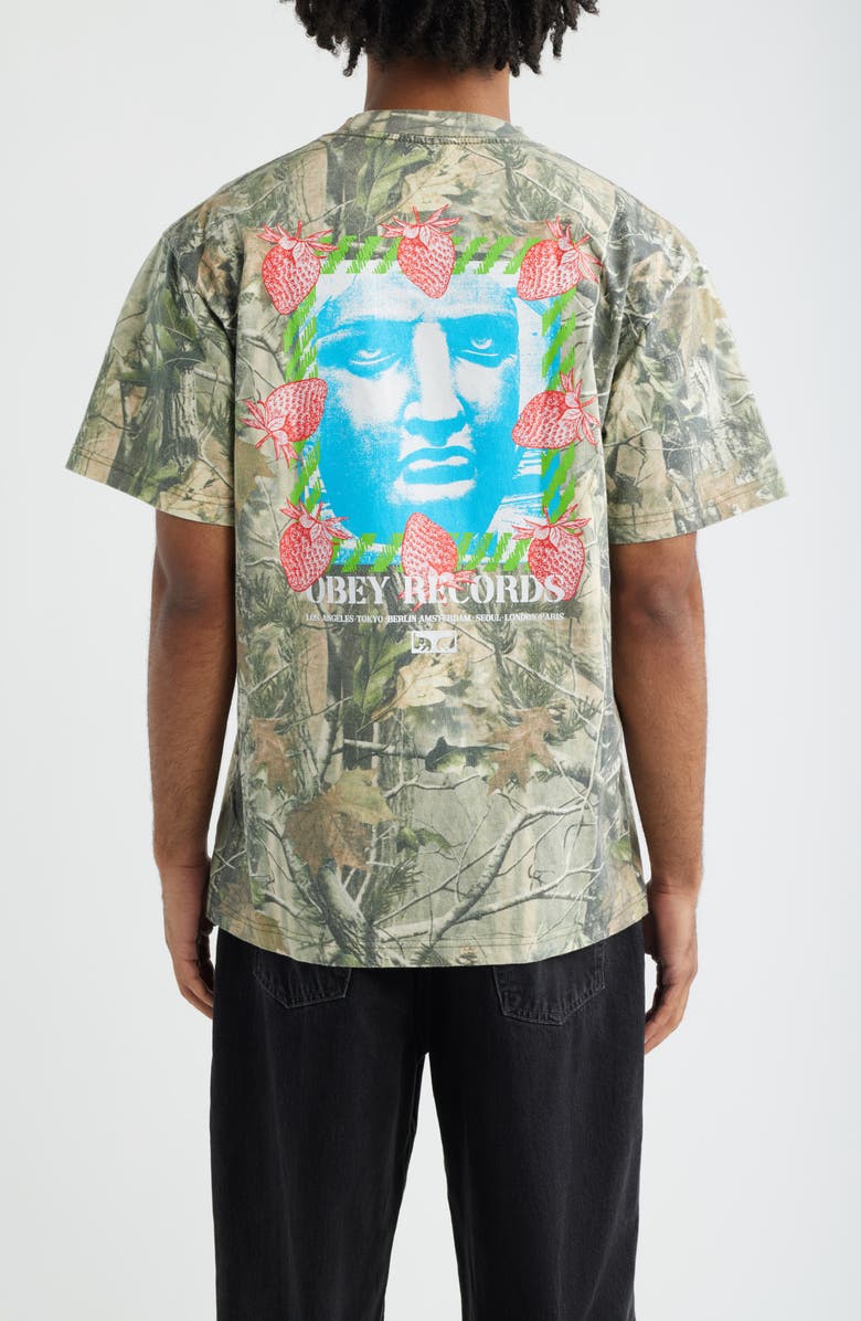Obey Garden Graphic T-Shirt, Alternate, color, Leaf Camo