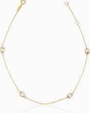 Oradina 14K Yellow Gold Flutter By Anklet