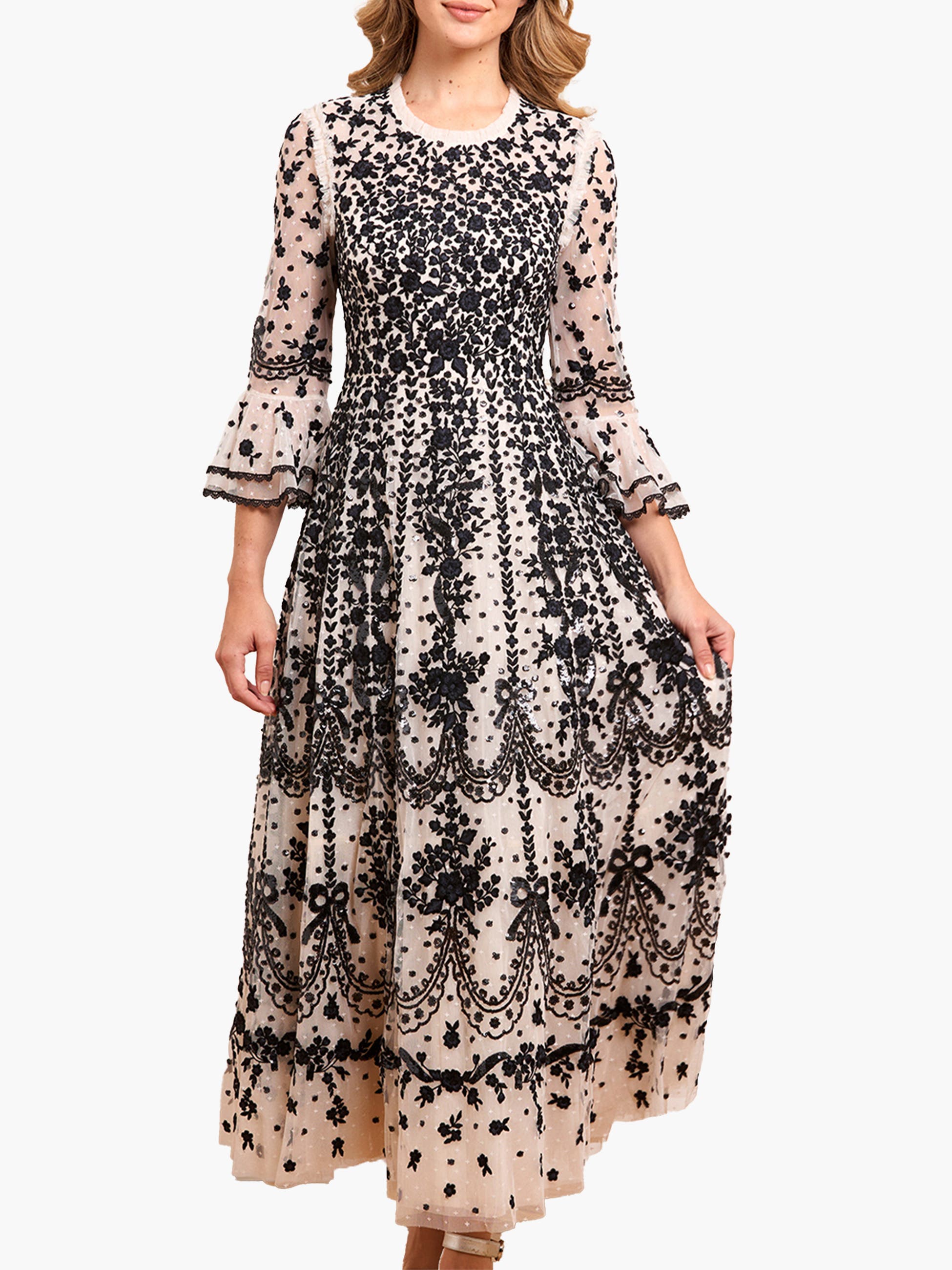 Adeline Round Neck Maxi Dress